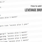 Leverage Browser Caching with Expiry Headers